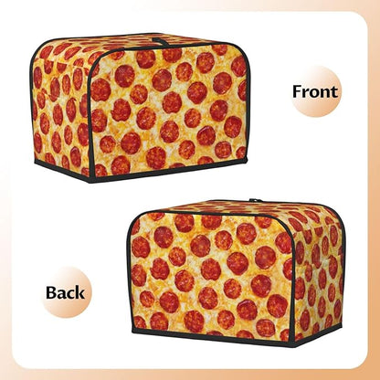 Novelty Food Pepperoni Pizza 2 Slice Toaster Cover, Waterproof Toaster Dust - Image 4