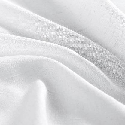 jinchan Linen Kitchen Curtains and Valance Set Tier Curtains 36 Inch Length - Image 5