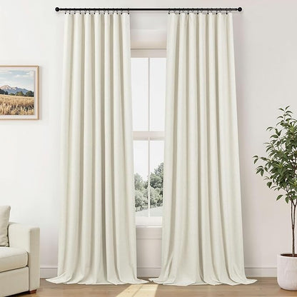 Neutral 80 Inch Nursery Blackout Curtains - Image 9