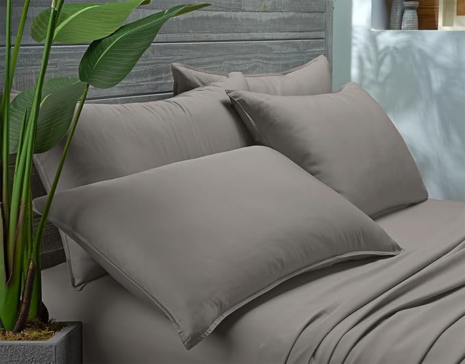 Pure Bamboo Full Sheets, Genuine 100% Organic Viscose Derived from Bamboo Bed - Image 4