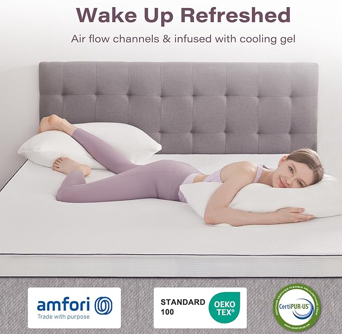 2 Inch Memory Foam Mattress Topper Twin Size - Image 3
