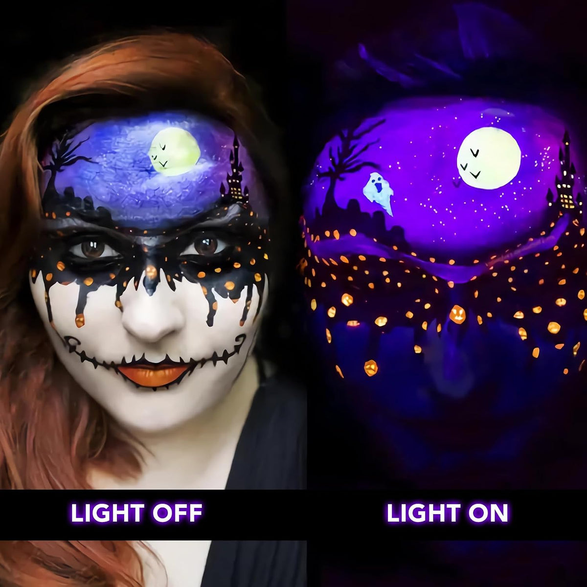 Halloween LED Black Light: 15W Spot Lights Outdoor UV Spotlight for Halloween Christmas | 2 PacK 110V Plug-in Blacklight with IP65 Waterproof for Party Body Paint Fluorescent Poster Neon Glow