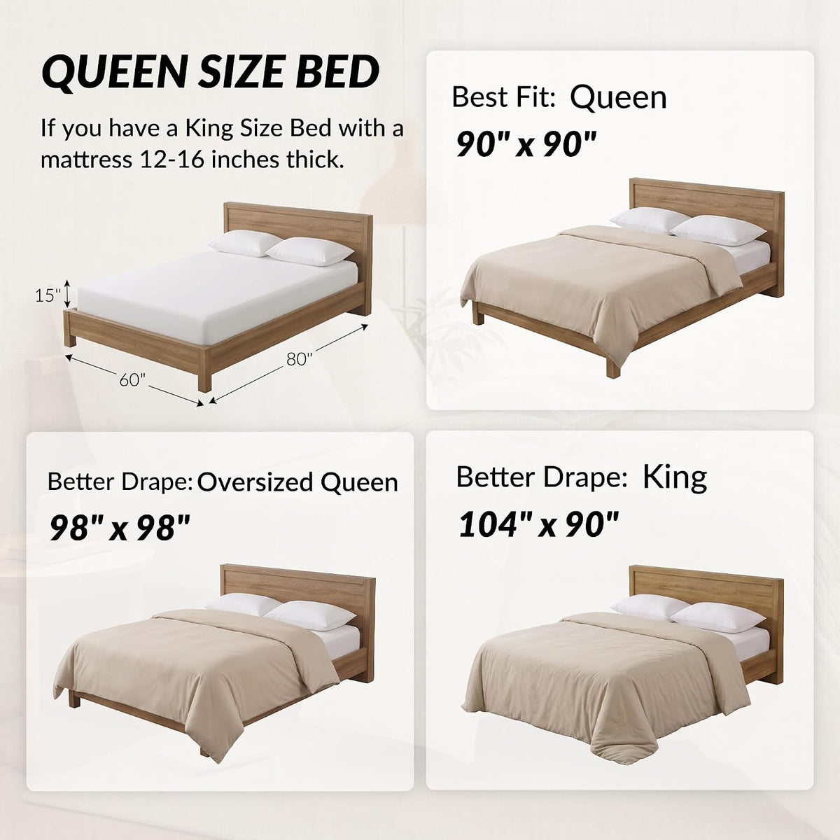 exclusivo mezcla reversible soft queen comforter set, 3, package contents