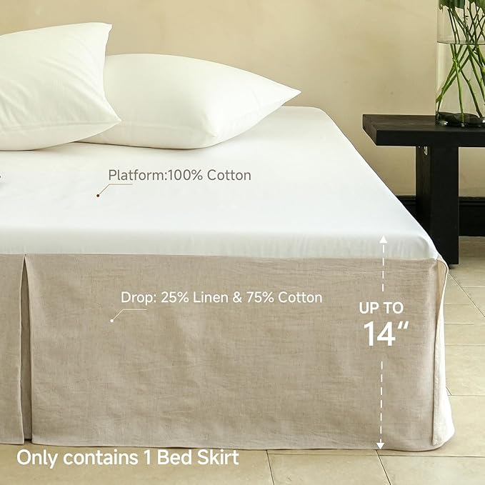 Simple&Opulence French Linen Bed Skirt - Image 3