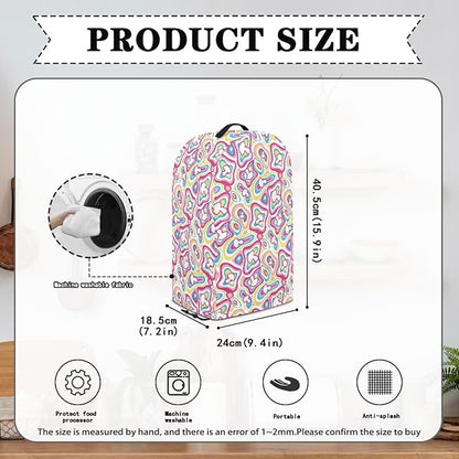 Psychedelic Abstract Coffee Machine Dust Cover Universal Design Compatible - Image 5