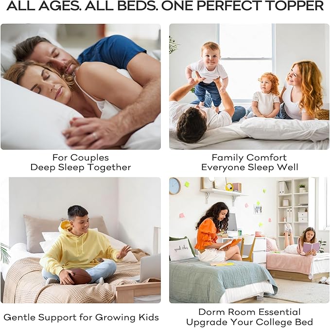 OLANLY Queen Mattress Topper – Viscose Made from Bamboo, Cooling Soft Queen - Image 7