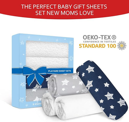 Pack and Play Sheets & Waterproof Terry Pack N Play Mattress Protector Pad - Image 4