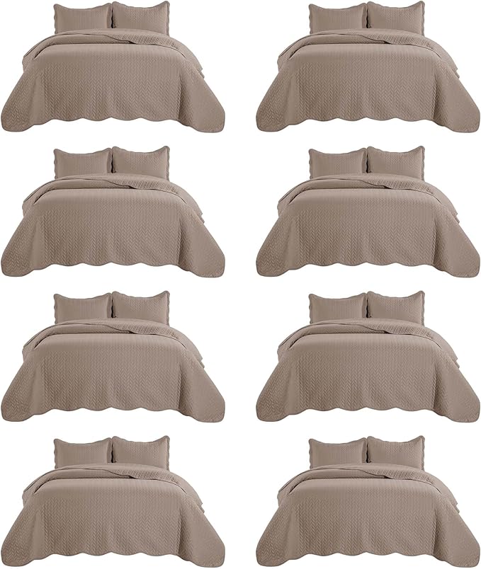 IR Imperial Rooms 8 Pack California King Quilt Bedding Set by IRImperialRooms
