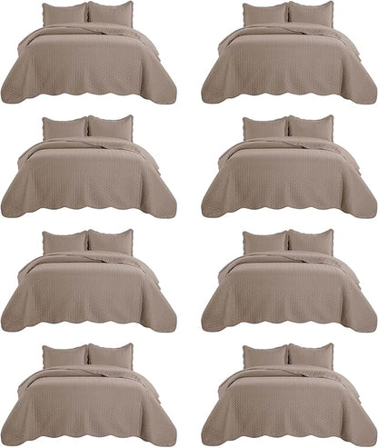 IR Imperial Rooms 8 Pack California King Quilt Bedding Set by IRImperialRooms