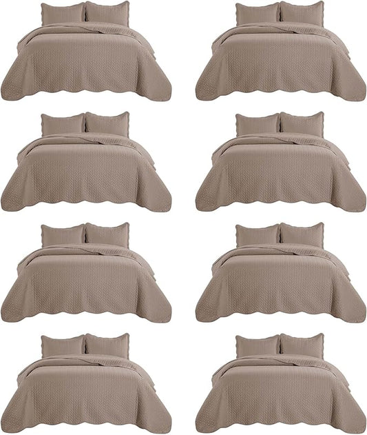 IR Imperial Rooms 8 Pack California King Quilt Bedding Set by IRImperialRooms