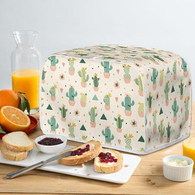 ZFRXIGN Cactus Toaster Cover 2 Slice Wide Slot Toaster Dust Covers Oven Cover - Image 4