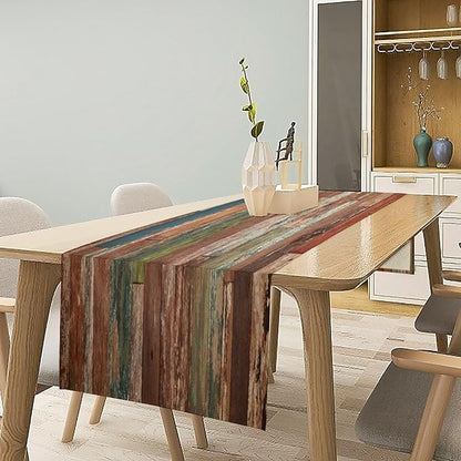 Wooden Table Runner Farmhouse Wood Floor Rustic Planks Wood Grunge Lodge - Image 3