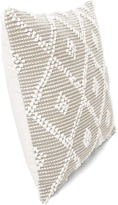 Lush Decor Adelyn Decorative Throw Pillow Cover, Neutral - Image 3