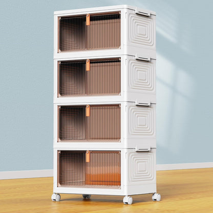 yfxcvsl 4 tier plastic storage bins with lid, main product view