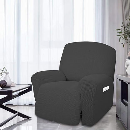 Easy-Going 4 Pieces Oversized Recliner Stretch Sofa Slipcover Sofa Cover - Image 2