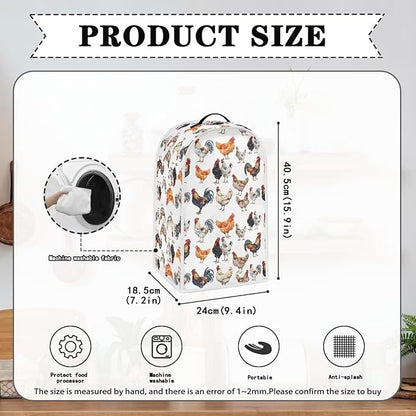 Chicken Pattern Kitchen Blender Dust Cover, Food Processor Stand Mixer Case - Image 6