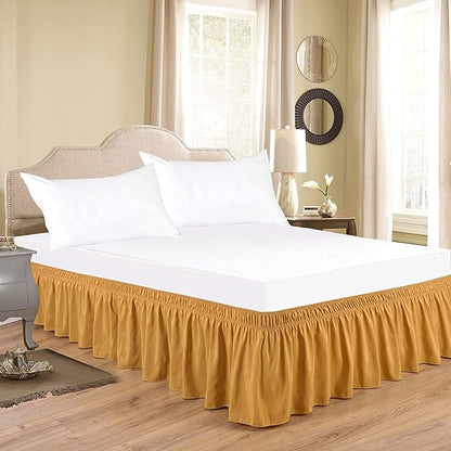 Gold Wrap Around Bed Skirts - Image 4
