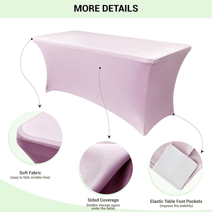 Obstal 4Ft Stretch Spandex Table Cover - Image 3