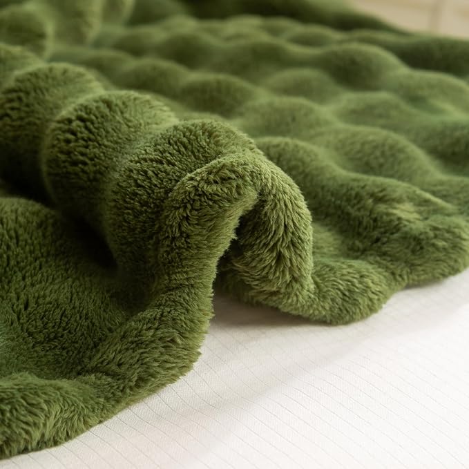 YUSOKI Luxury 3D Bubble Throw Blanket 5lb, All Ages, Home Decoration - Image 4