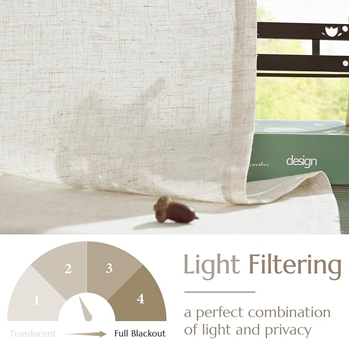 jinchan Linen Kitchen Curtain - Image 6