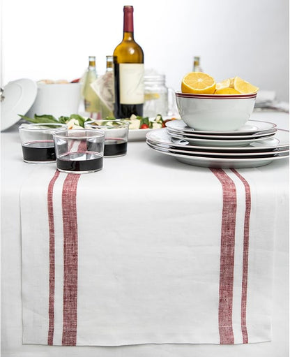 Solino Home Linen Table Runner 120 Inches Long by SolinoHome