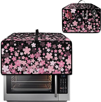 Waterproof Toaster Oven Cover Cherry Blossom Print Dust-Proof Microwave Oven - Image 2