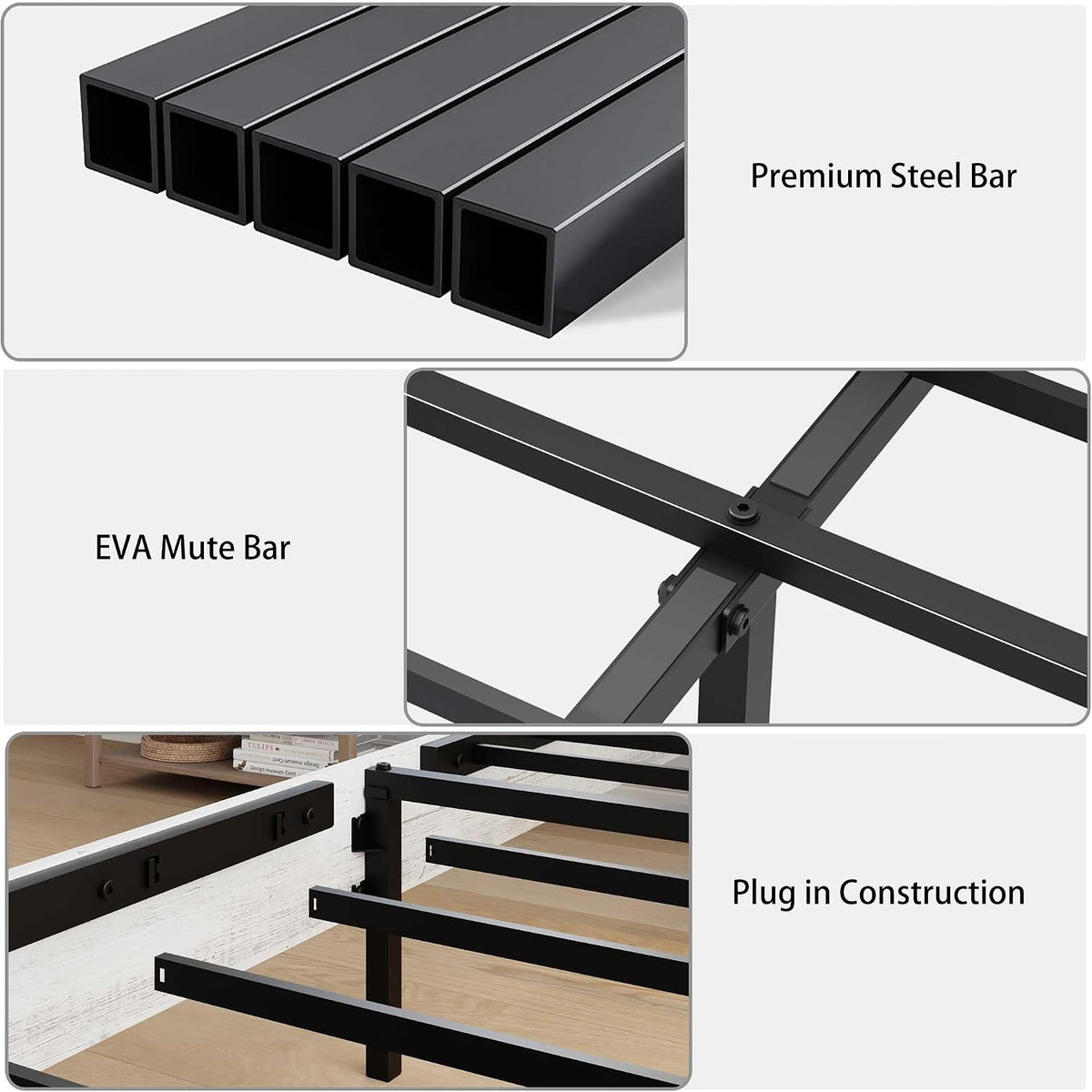 ball & cast wood king size bed frame, package contents