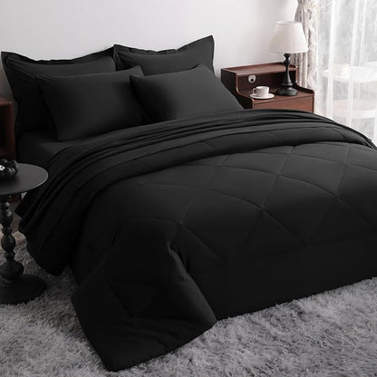 NTBAY Queen Comforter Set with Sheets, 7 Pieces Soft and Breathable Queen by NTBAY