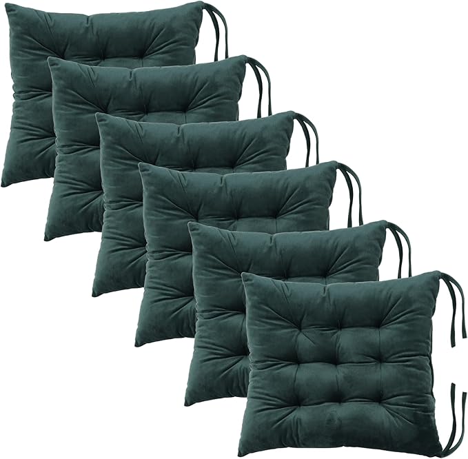 6 Pack Square Seat Cushion Chair Pads by MissSoul