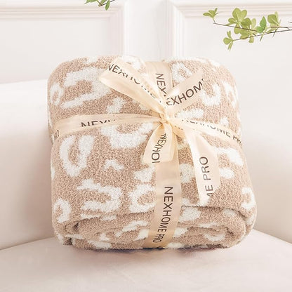 NEXHOME PRO Leopard Soft Blanket Twin Size, Fuzzy Throw Blanket by NEXHOMEPRO