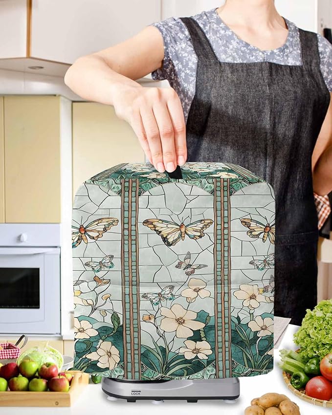 Butterfly Flowers Stand Mixer Dust Cover - Image 2