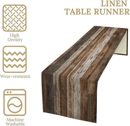Rustic Wooden Table Runner Barn Door Wood Board Western Vintage Farmhouse - Image 7