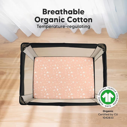 2-Pack Mini Crib Sheets Fitted - Image 2