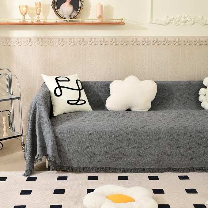 AIVIA Couch Cover Sheet Blanket, Oversized Couch Covers - Image 3