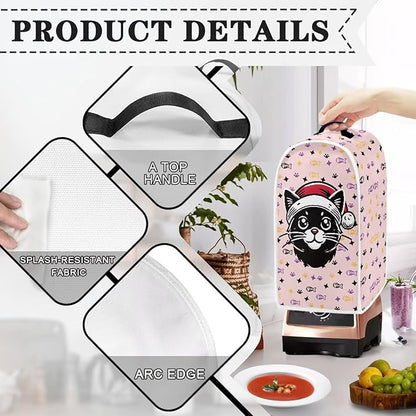 Black Food Processor Cover Blender Covers Kitchen Appliance Accessories Decor - Image 4