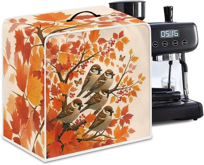 Coffee Maker Cover with Handle Maple Cardinal Dust Protection Washable Foldable by Unknown