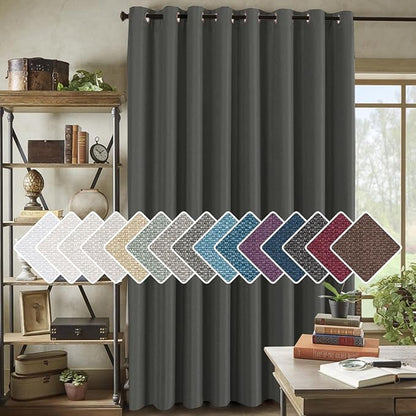 H.VERSAILTEX Room Darkening Linen Curtain by HVERSAILTEX