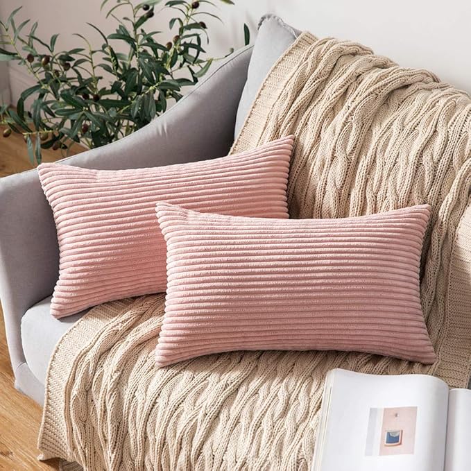 MIULEE Winter Pack of 2 Pillow Covers Soft Soild Decorative Throw Pillow Covers by MIULEE