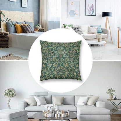 William Morris Floral Original Throw Pillow Covers Boho Chic Retro Floral Cozy - Image 7