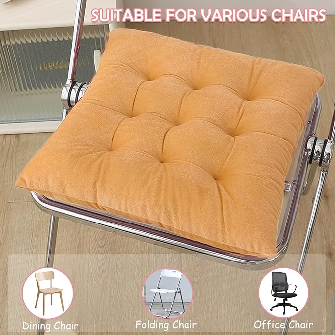 6 Pack Square Seat Cushion Chair Pads - Image 5