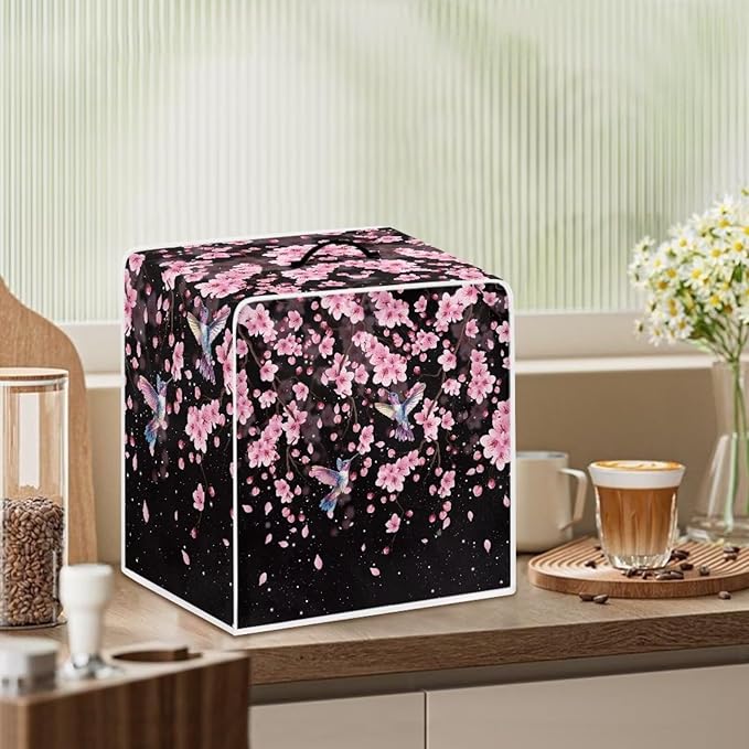 Coffee Maker Cover Hummingbird Cherry Blossom Coffee Maker Cover - Image 3