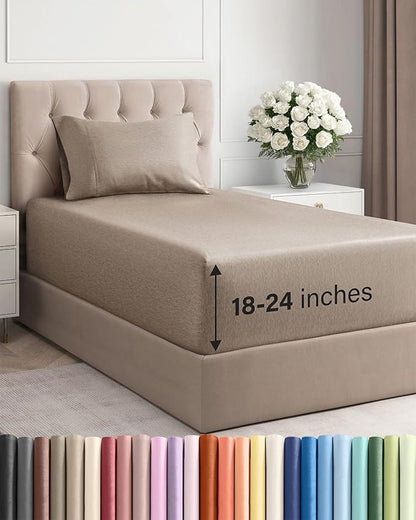 Extra Deep Pocket Twin XL Sheets by CGKUnlimited