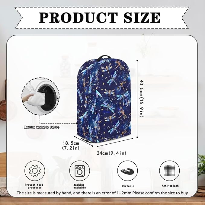 Dragonfly Pattern Blender Dust Cover Stand Mixer or Coffee Maker Appliance - Image 6