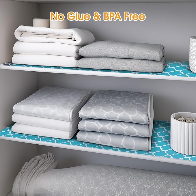Shelf and Drawer Liner for Kitchen Cabinets Non-Adhesive, Strong Grip Non-Slip - Image 6