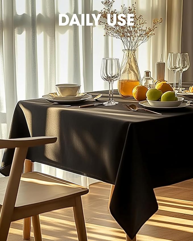 Pureegg Rectangle Table Cloth 60" x 102" – 8 Packs, Durable Polyester - Image 7