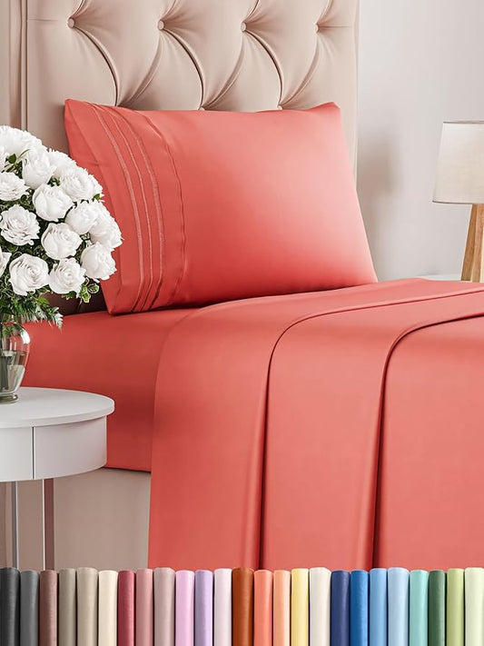 Twin XL Size 3 Piece Sheet Set by CGKUnlimited