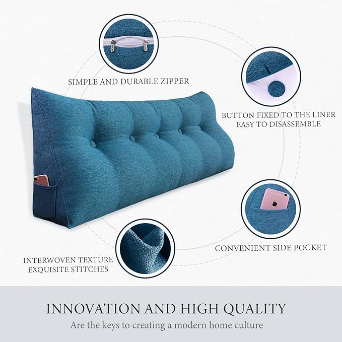 14 lbs Thickened Headboard Pillow Wedge Pillow Headboard Reading Pillow Bed - Image 4