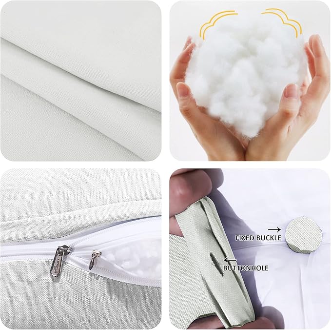 WOWMAX Headboard Wedge Pillow King Triangular Headboard Pillow Bed Wedge Pillow - Image 4