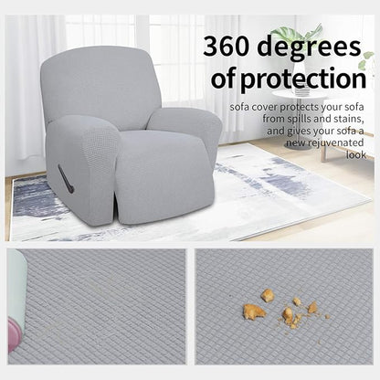 Easy-Going 4 Pieces Oversized Recliner Stretch Sofa Slipcover Sofa Cover - Image 3