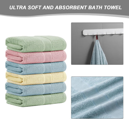aibaser viscose from bamboo and cotton bath towels, close-up detail